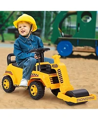 Toddler Ride on Car with Adjustable Roller and Under-Seat Storage