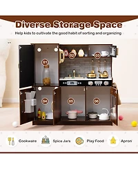 Sugift Toddler Pretend Play Kitchen for Boys and Girls 3-6 Years Old