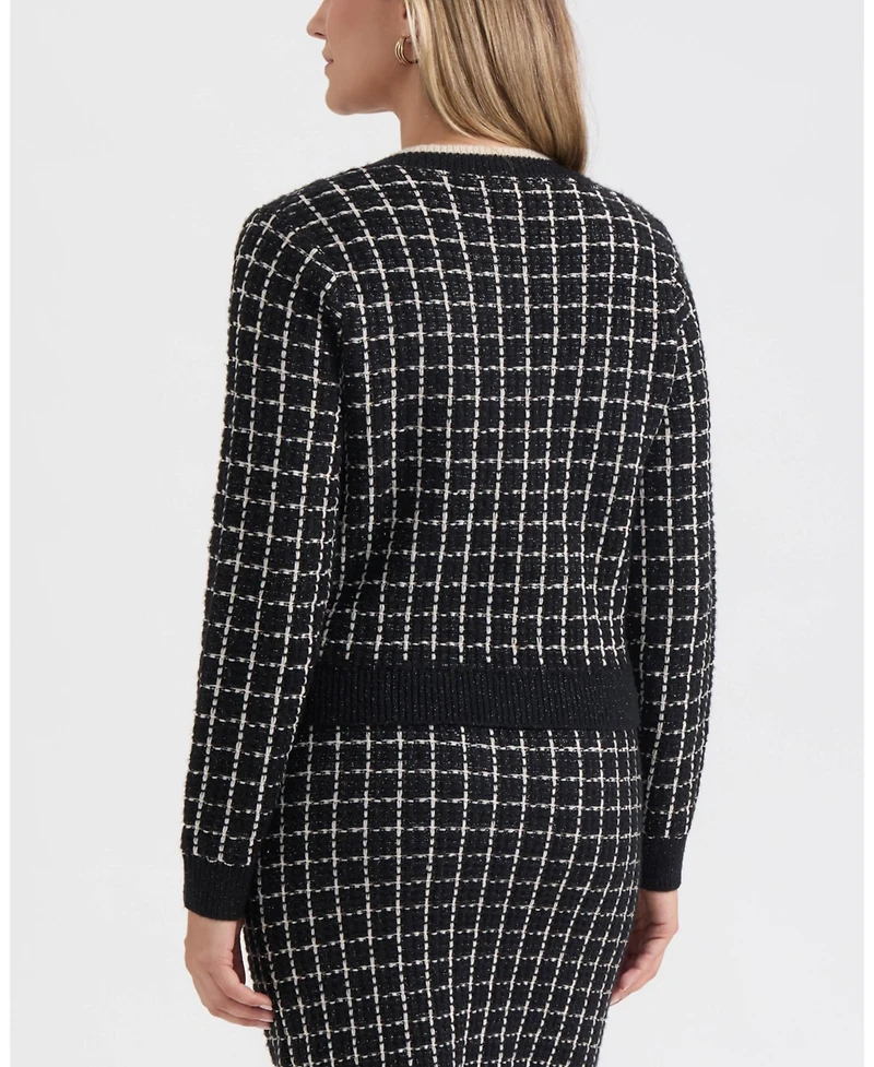 Ellen Tracy Women's Open Front Cardigan Sweater