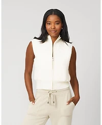 Cable & Gauge Women's Quilted Lightweight Layering Vest