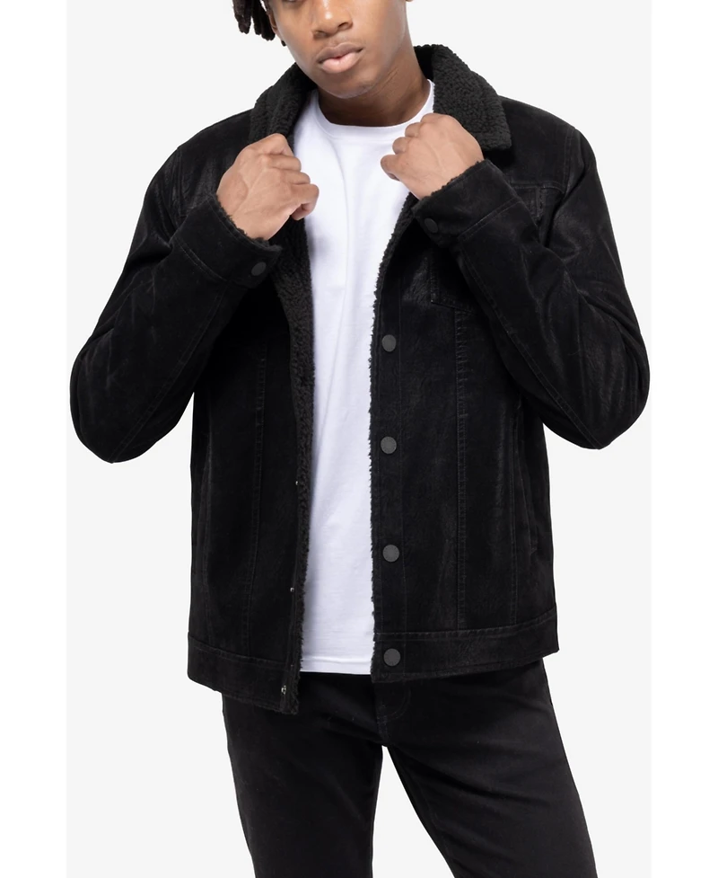 Xray Men's Jacket With Faux Shearling Lining