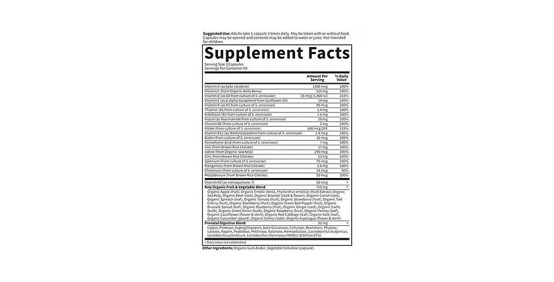 Garden of Life Vitamin Code Raw Prenatal ,180 vcaps