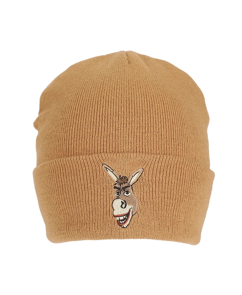 Shrek Men's Donkey Embroidery Acrylic Knit Standard Cuff Beanie