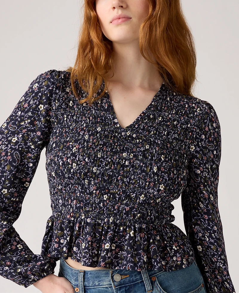 Levi's Women's Esme Long-Sleeve Slim Fit Blouse