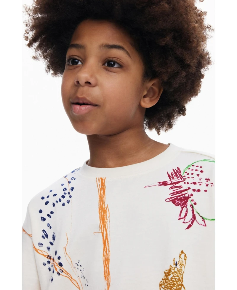 Desigual Boys's Short sleeve brushstroke T-shirt