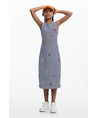 Desigual Girls Girls's Embroidered cut-out dress