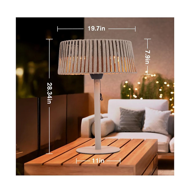 Zachvo Outdoor Heater Lamp, Efficient & Long-Lasting Patio Warmer