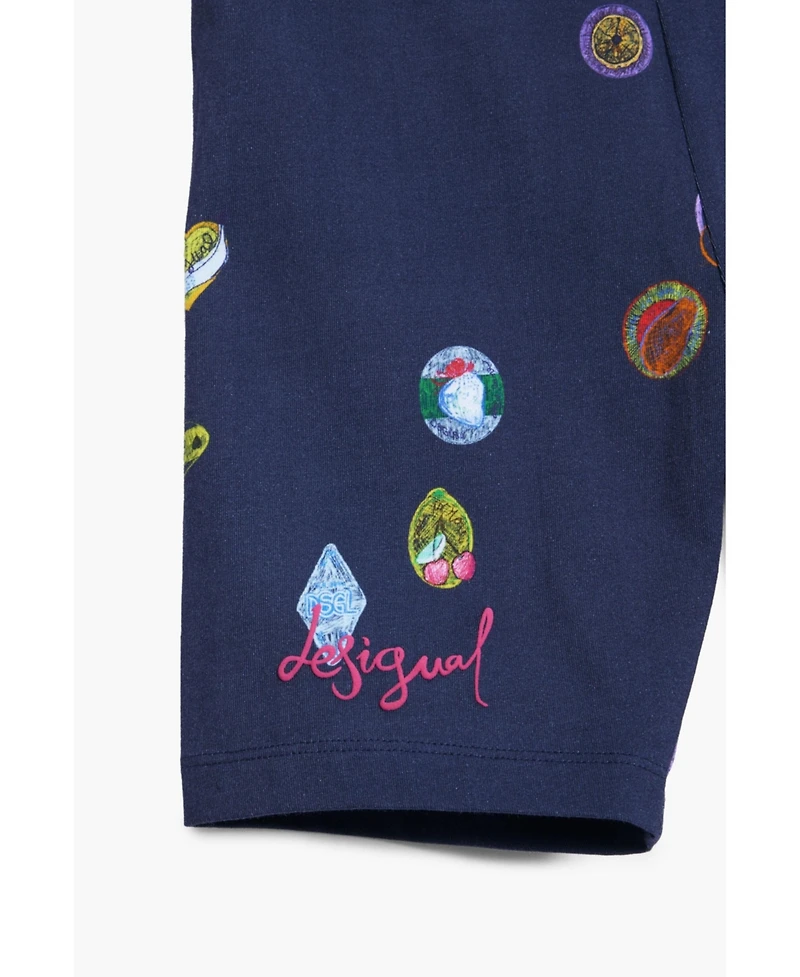 Desigual Girls's Collage cycling leggings