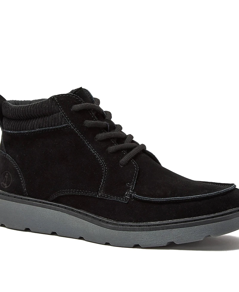 Lands' End Men's Moc Toe Flannel Lined Lace Up Boots