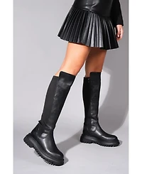 Prologue Shoes Paul Stretch Knee High Boot (Women)
