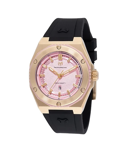 Technomarine Women's Tm-416084 Coral Quartz Pink Dial Watch
