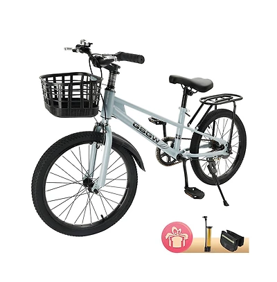 Artudatech 20 inches Teenager Children's Bicycle Kid's Bike Boys and Girls with Basket