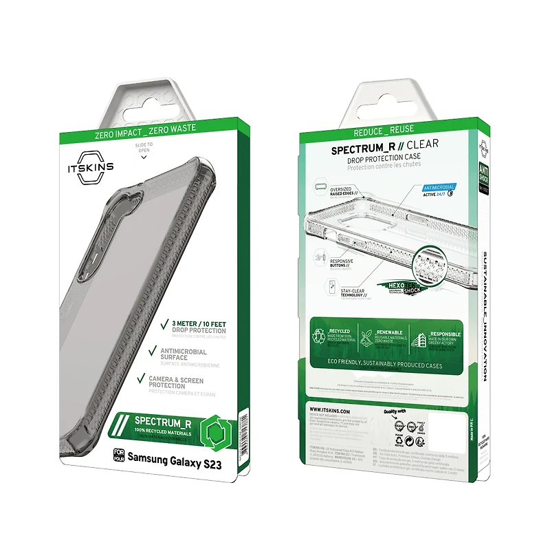 ITSkins Spectrum_R Clear Case for Samsung Galaxy S23