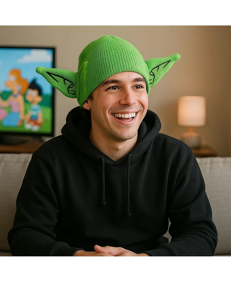 Dragon Ball Z Men's Piccolo Head With Ears And Antennas Knit Beanie