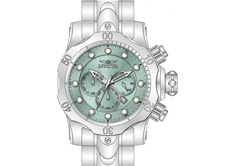 Invicta Men's 48222 Venom Quartz Chronograph Turquoise Dial Watch