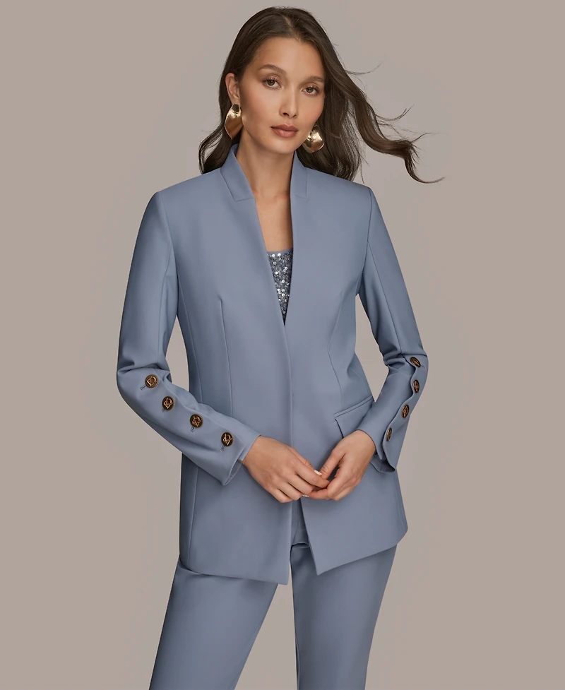 Donna Karan New York Women's Button Long Sleeve Blazer