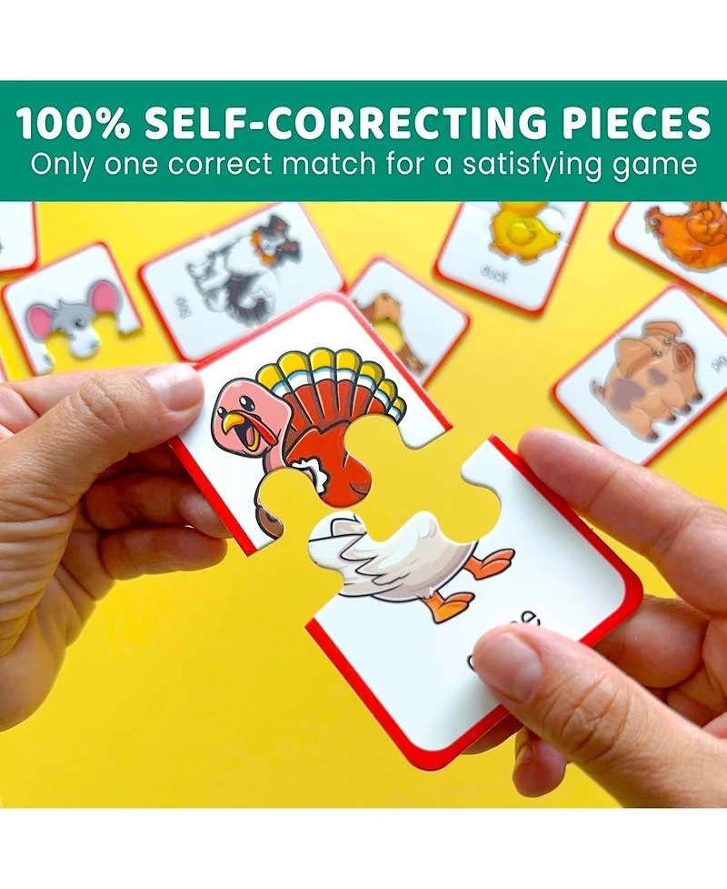 Quokka 16 Pairs of Wood Animals - Memory Matching Games for 2-4 Ages