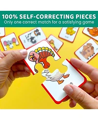 Quokka 16 Pairs of Wood Animals - Memory Matching Games for 2-4 Ages