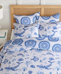 Levtex Home Batik Ocean Reversible 3-Pc. Quilt Set, Full/Queen