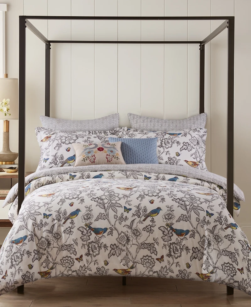 Levtex Home Mockingbird Reversible 3-Pc. Comforter Set, Full/Queen