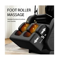 Zero Gravity Massage Recliner with Heating, Foot Rollers & Air Compression, Full Body Chair Bluetooth-Maison Boucle
