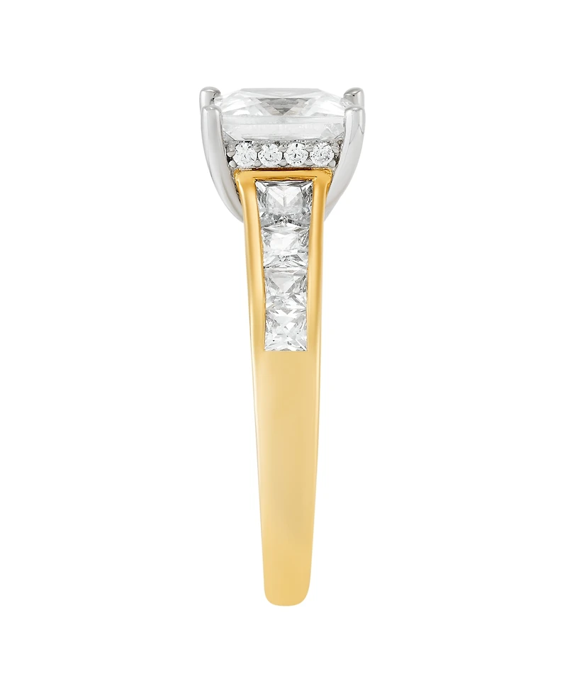 Grown With Love Certified Lab Grown Diamond Ring (3 ct. t.w.) in 14K Yellow and White Gold