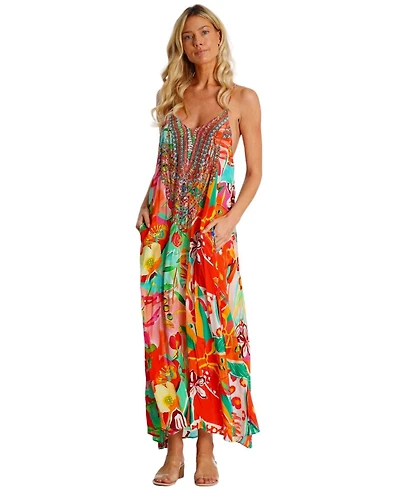 La Moda Clothing Women's Maxi T-Back Dress