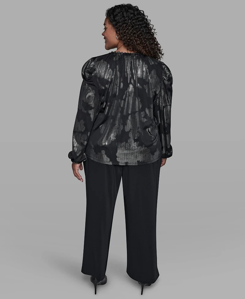 Karl Lagerfeld Paris Plus Long Sleeve Top