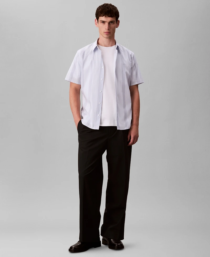 Calvin Klein Men's Classic Fit Striped Shirt