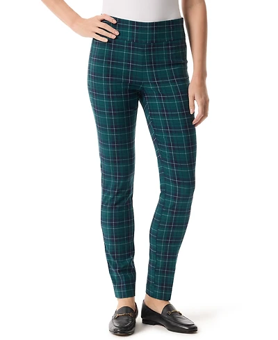 Women's Tummy-Control Printed Pull-On Slim Trousers