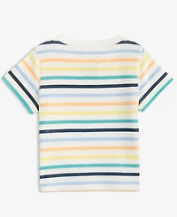 First Impressions Baby Boys Striped T-Shirt, Macy's Exclusive