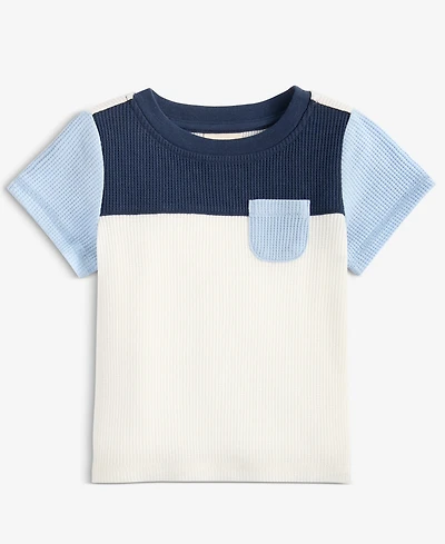 First Impressions Baby Boys Waffle Colorblocked T-Shirt, Macy's Exclusive