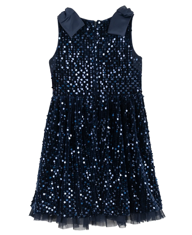 Rare Editions Girls 2T-6X Sequined Sleeveless Dress