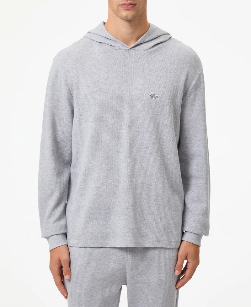 Lacoste Men's Thermal Sleep Waffle Hoodie