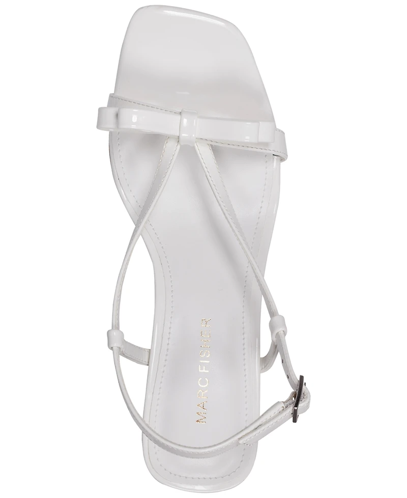 Marc Fisher Women's Danzy Bow Square Toe Dress Sandals