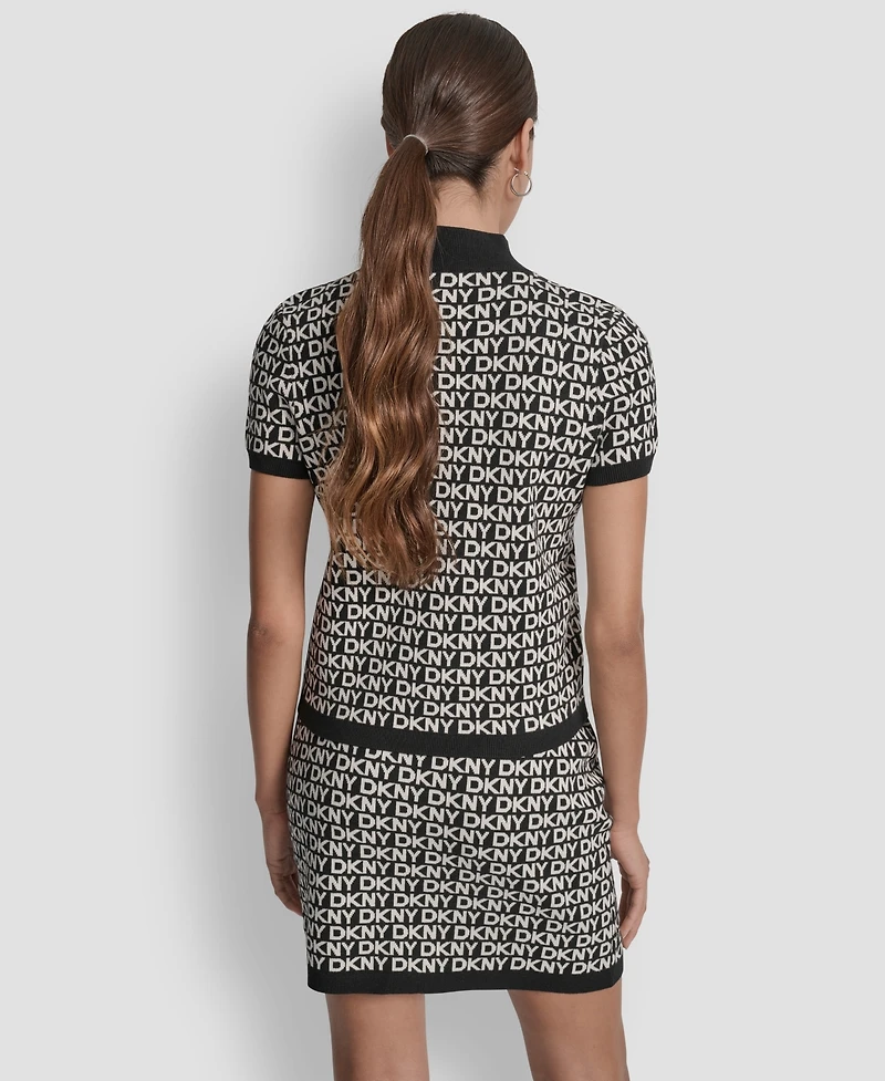 Dkny Jeans Petite Short Sleeves Sweater