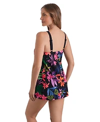 ShapeSolver Sport by Mimi Flamingo Women's Halter Neck Swimdress