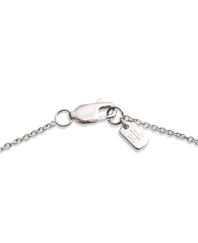 Lauren Ralph Lauren Cubic Zirconia & Imitation Pearl Sterling Silver Pendant Necklace