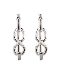 Lauren Ralph Lauren Sterling Silver Horsebit Hoop Earrings