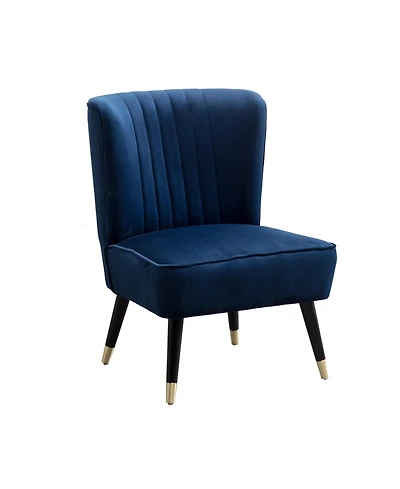 Jujabu Contemporary Velvet Upholstered Accent Chair