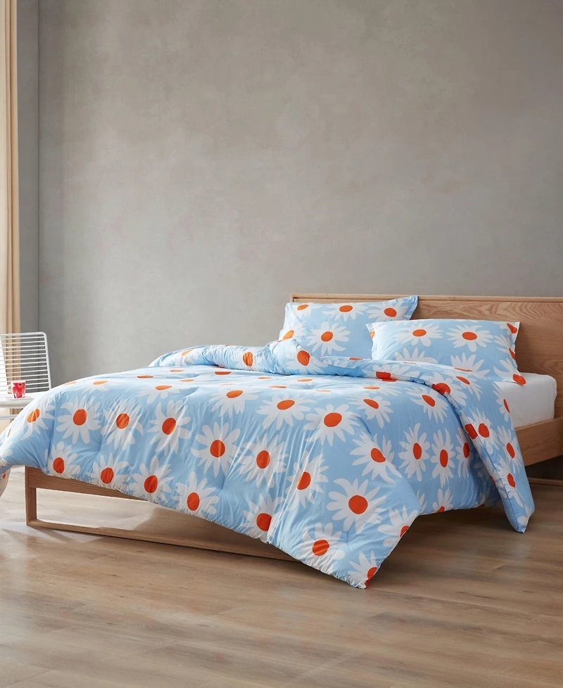Marimekko Rakastaa Ei Rakasta Cotton 3-Pc. Comforter Set, Full/Queen