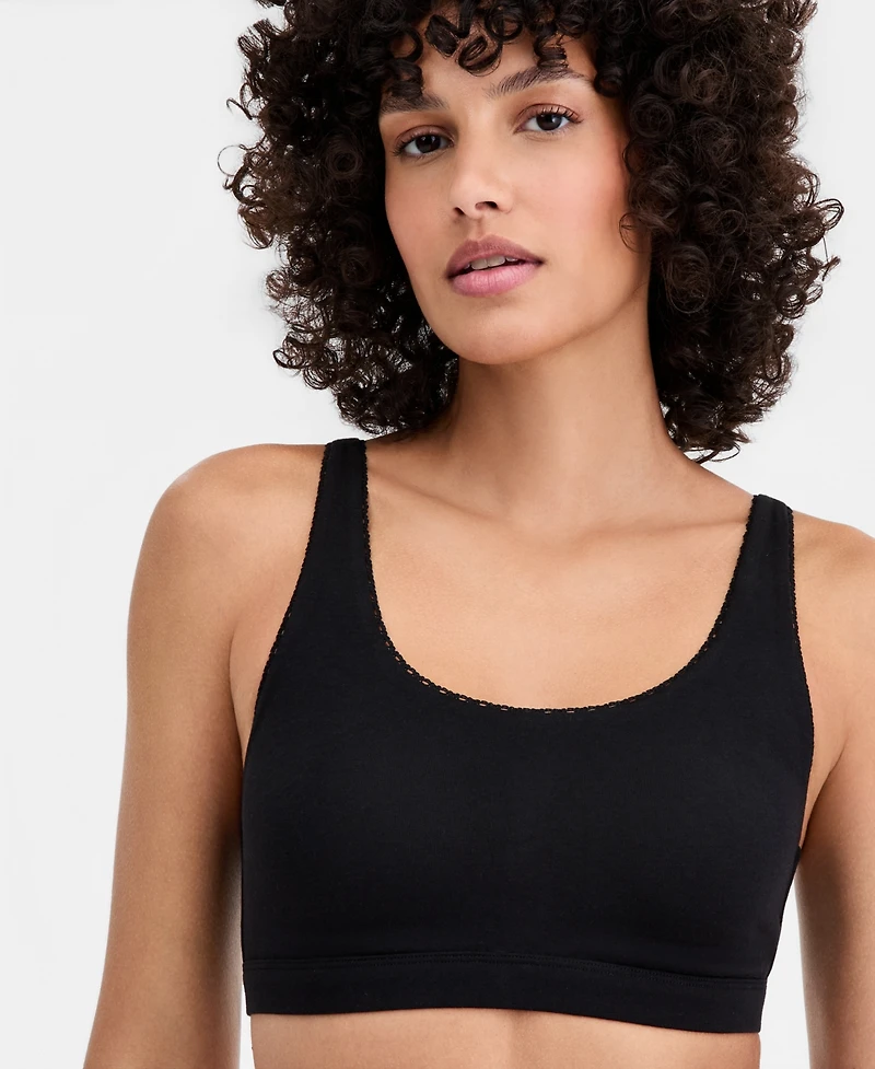 Charter Club Women's Adjustable Jersey Bralette, 10021849200, Macy's Exclusive