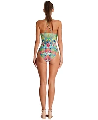 La Moda Clothing Women's Hardware Ring One Piece Swimsuit