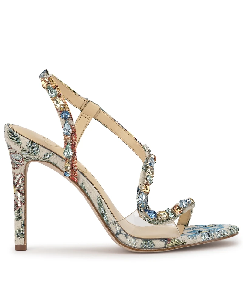 Jessica Simpson Women's Jaycin Barely-There Rhinestone Evening Sandals