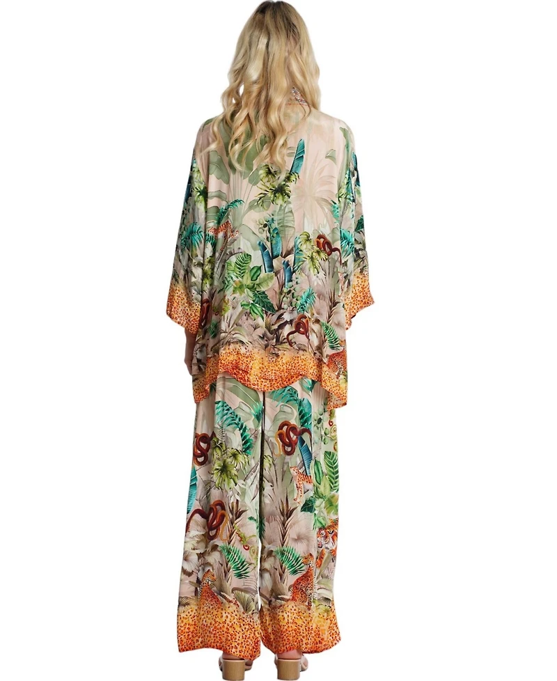 La Moda Clothing Women's short Kaia Cape Duster