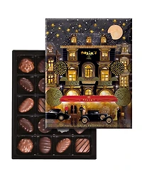 Maxim's De Paris Christmas Chocolate Assortment Tin Gift Box, 20 Piece