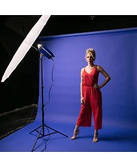 Savage Widetone Seamless Background Paper, 53"x18', Studio Blue, #58