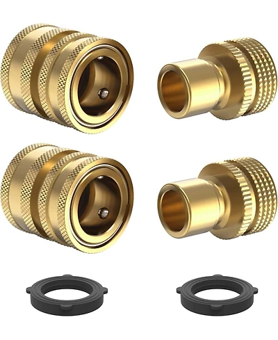Twinkle Star Heavy Duty Garden Hose Quick Connect Fittings 2-Pack