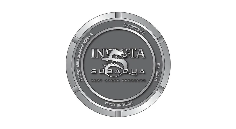 Invicta Men's 37040 Subaqua Quartz 3 Hand Black, Silver, Dark Grey Dial Watch