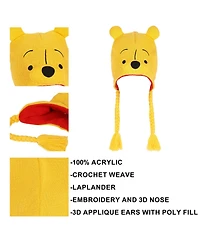 Winnie the Pooh Men's Pooh Bear Face With Ears Laplander